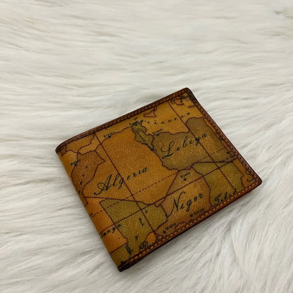 ALVIERO MARTINI - PRIMA 1A CLASSE BROWN TAN BLACK BIFOLD WALLET